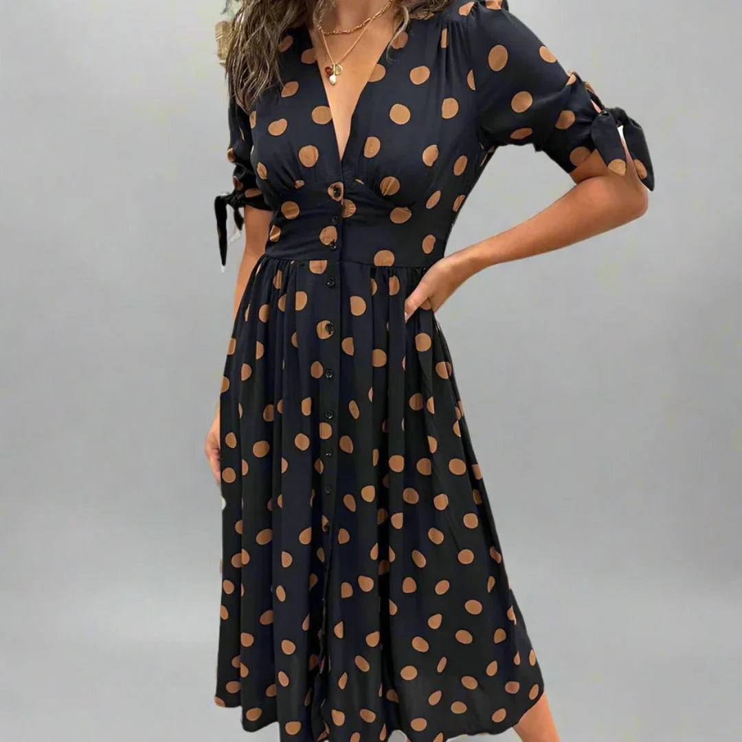 Valentina™ | Vestido Moderno de Lunares