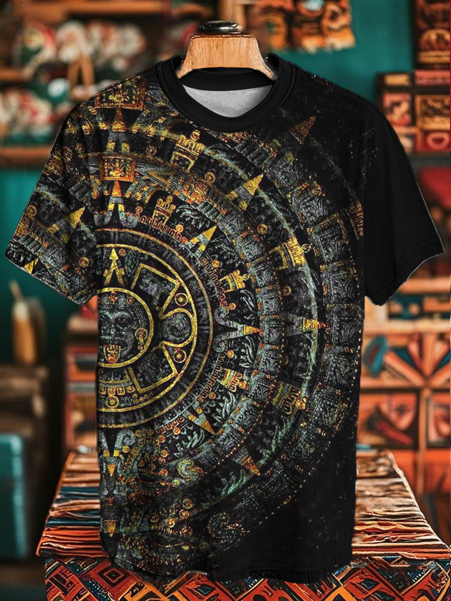 Unisex Aztec Maya México Fiesta Cinco De Mayo camiseta impresa